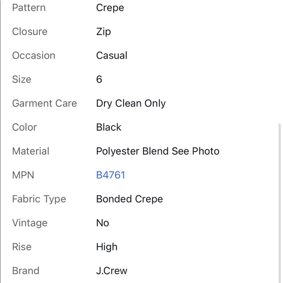 N W/O Tag JCrew A-Line Mini Skirt In Bonded Crepe B4761 Size 6 - Picture 10 of 11